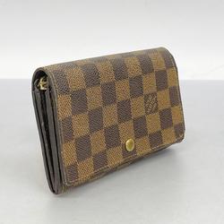 Louis Vuitton Wallet Damier Porte Monnaie Biet Tresor N61730 Ebene Men's Women's