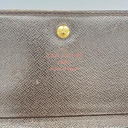 Louis Vuitton Wallet Damier Porte Monnaie Biet Tresor N61730 Ebene Men's Women's