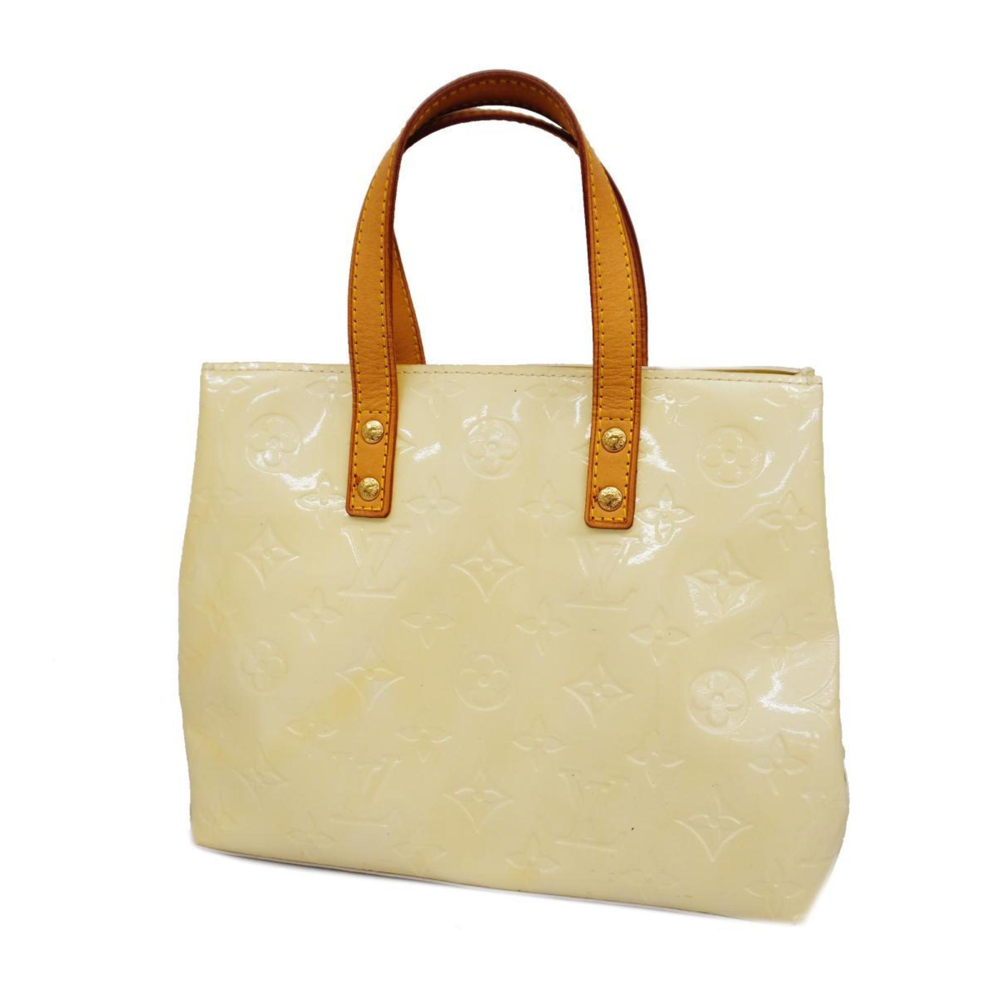 Louis Vuitton Handbag Vernis Reed PM M91336 Pearl Ladies