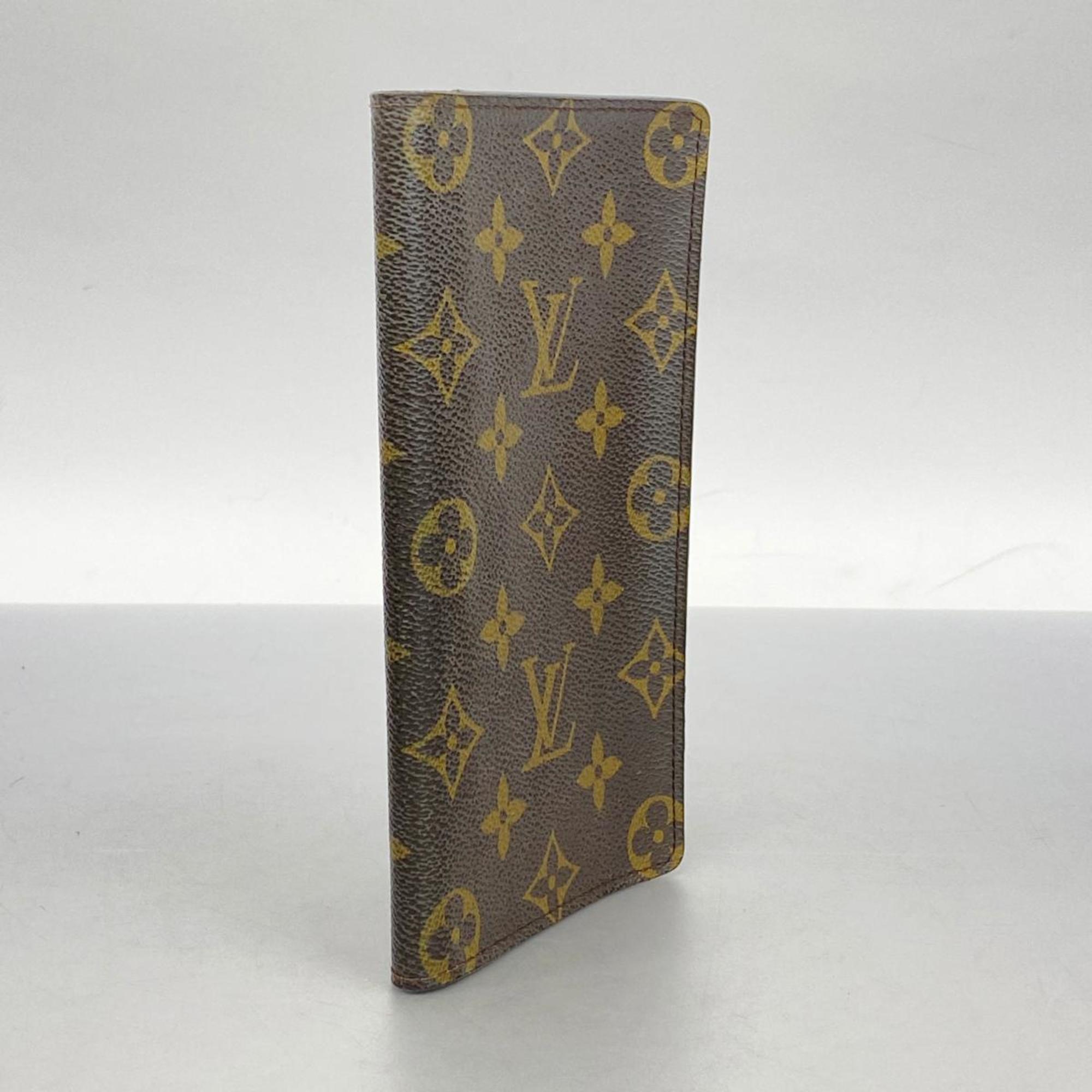 Louis Vuitton Long Wallet Monogram Porte Carte Credit Yen M60825 Brown Men's Women's