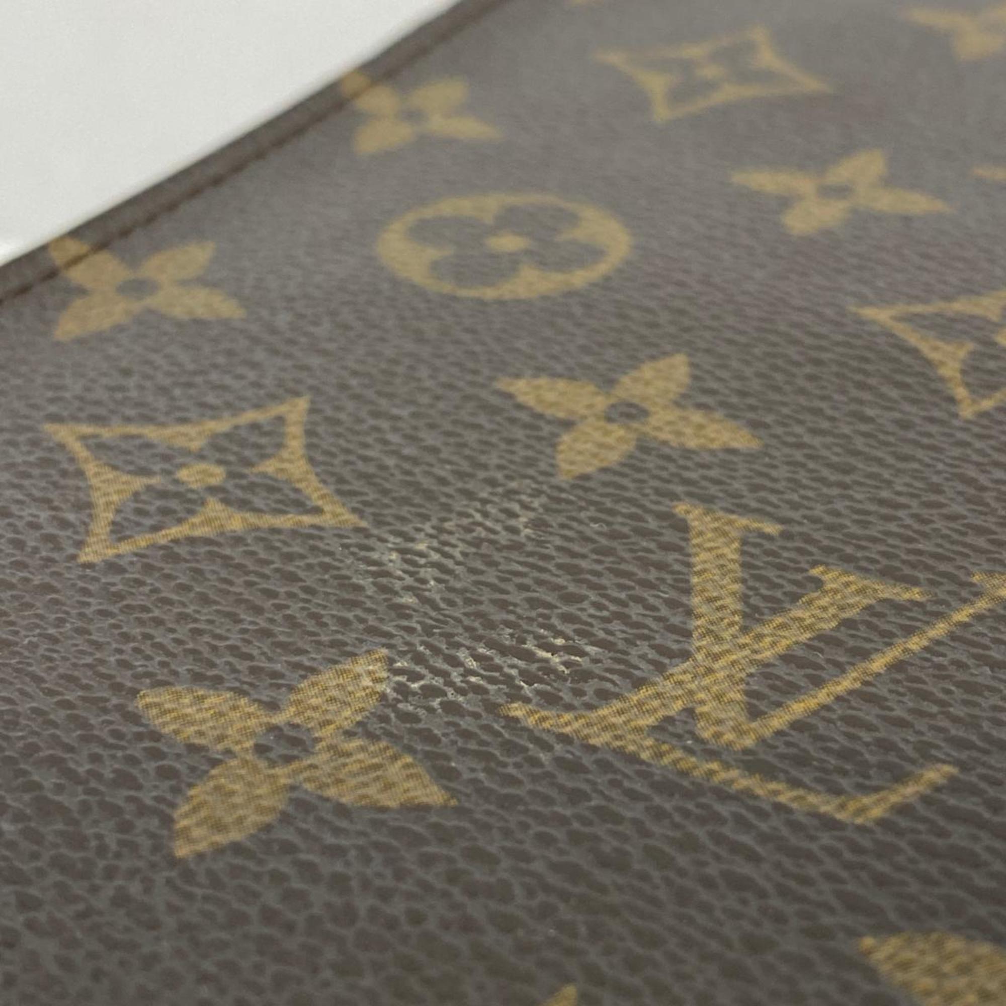 Louis Vuitton Long Wallet Monogram Porte Carte Credit Yen M60825 Brown Men's Women's