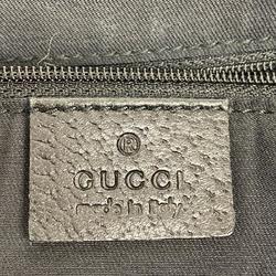 Gucci Tote Bag GG Canvas 130736 Black Champagne Women's