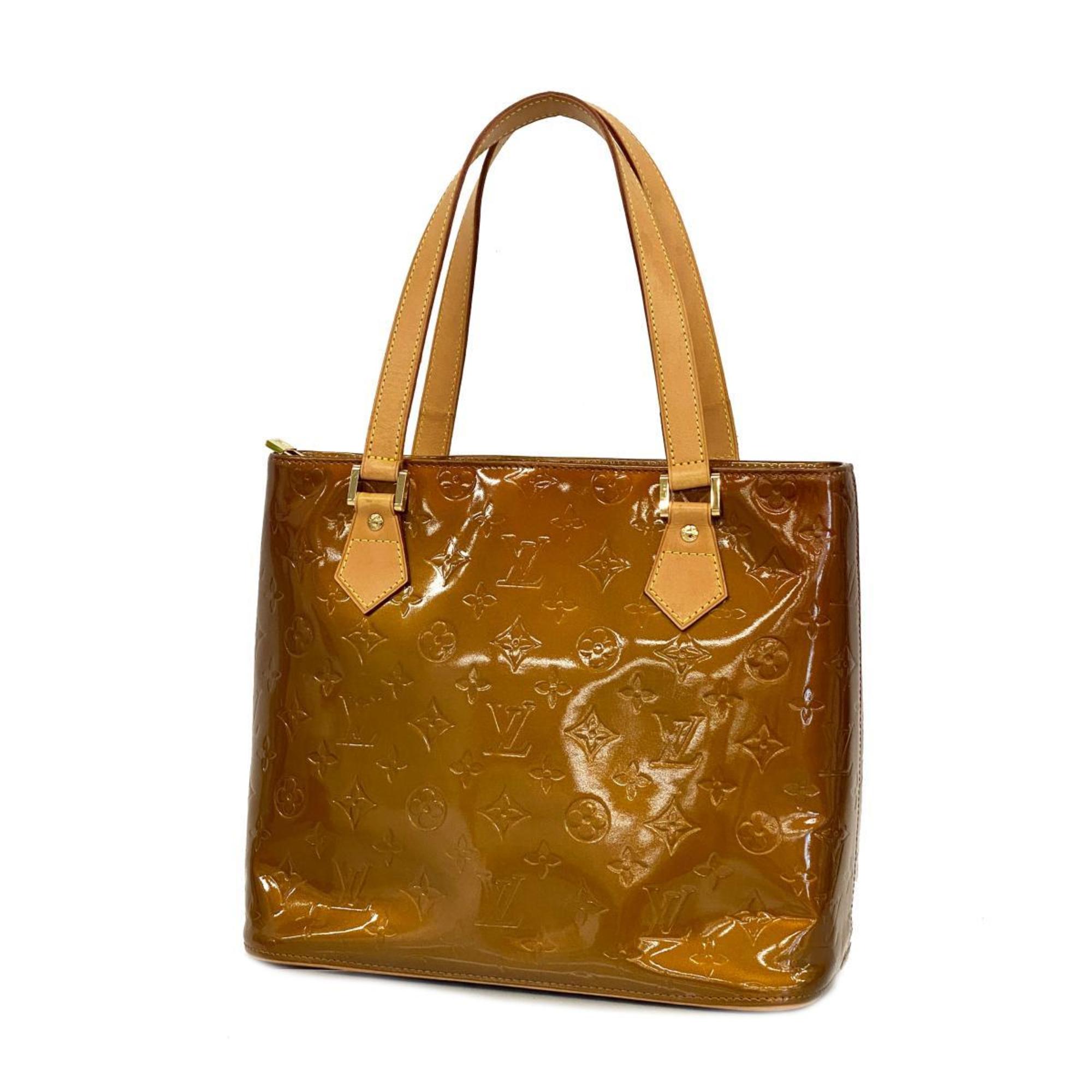 Louis Vuitton Tote Bag Vernis Houston M91122 Bronze Ladies