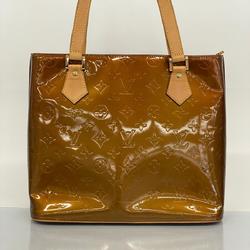 Louis Vuitton Tote Bag Vernis Houston M91122 Bronze Ladies