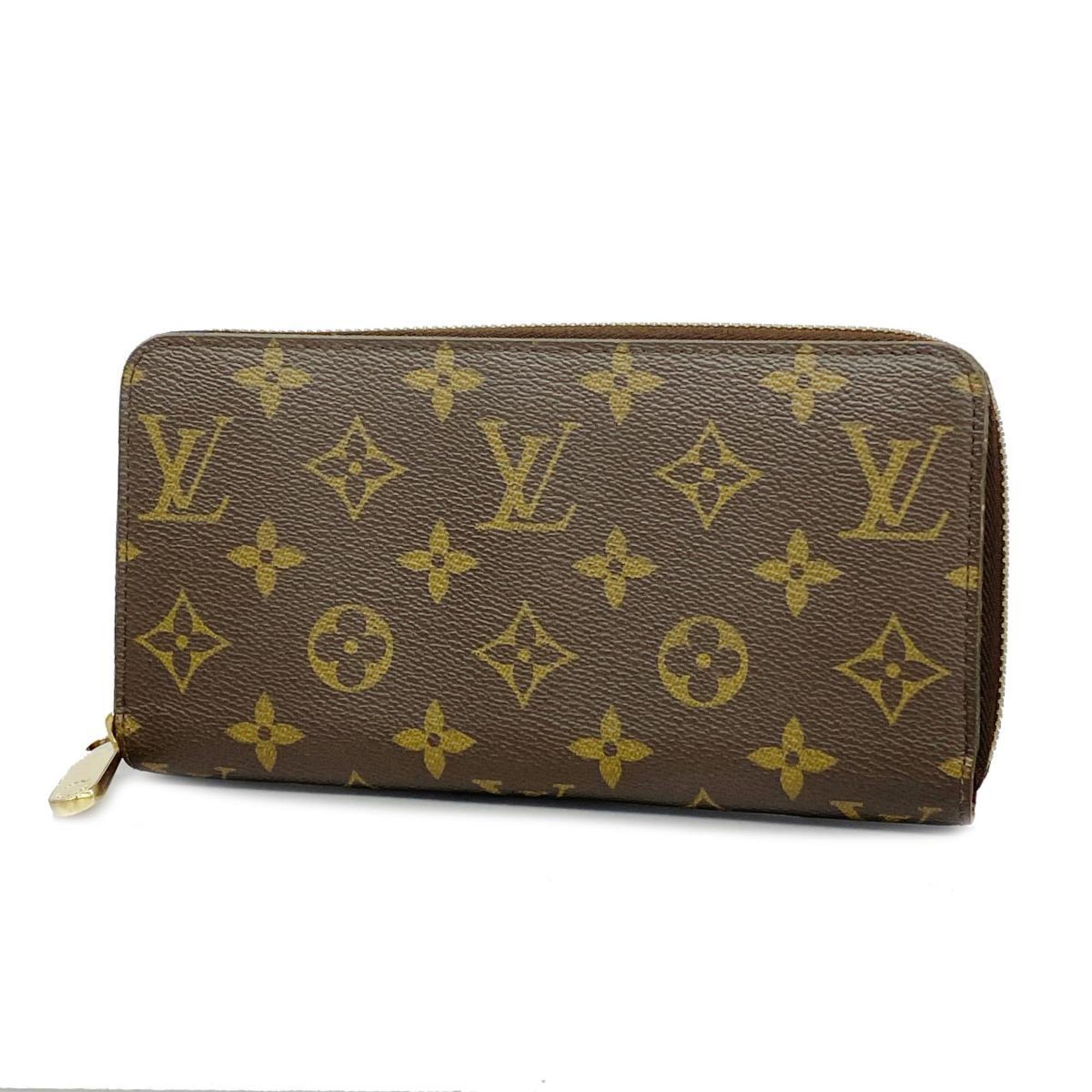 Louis Vuitton Long Wallet Monogram Zippy M41895 Fuchsia Ladies