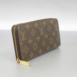 Louis Vuitton Long Wallet Monogram Zippy M41895 Fuchsia Ladies