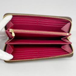 Louis Vuitton Long Wallet Monogram Zippy M41895 Fuchsia Ladies