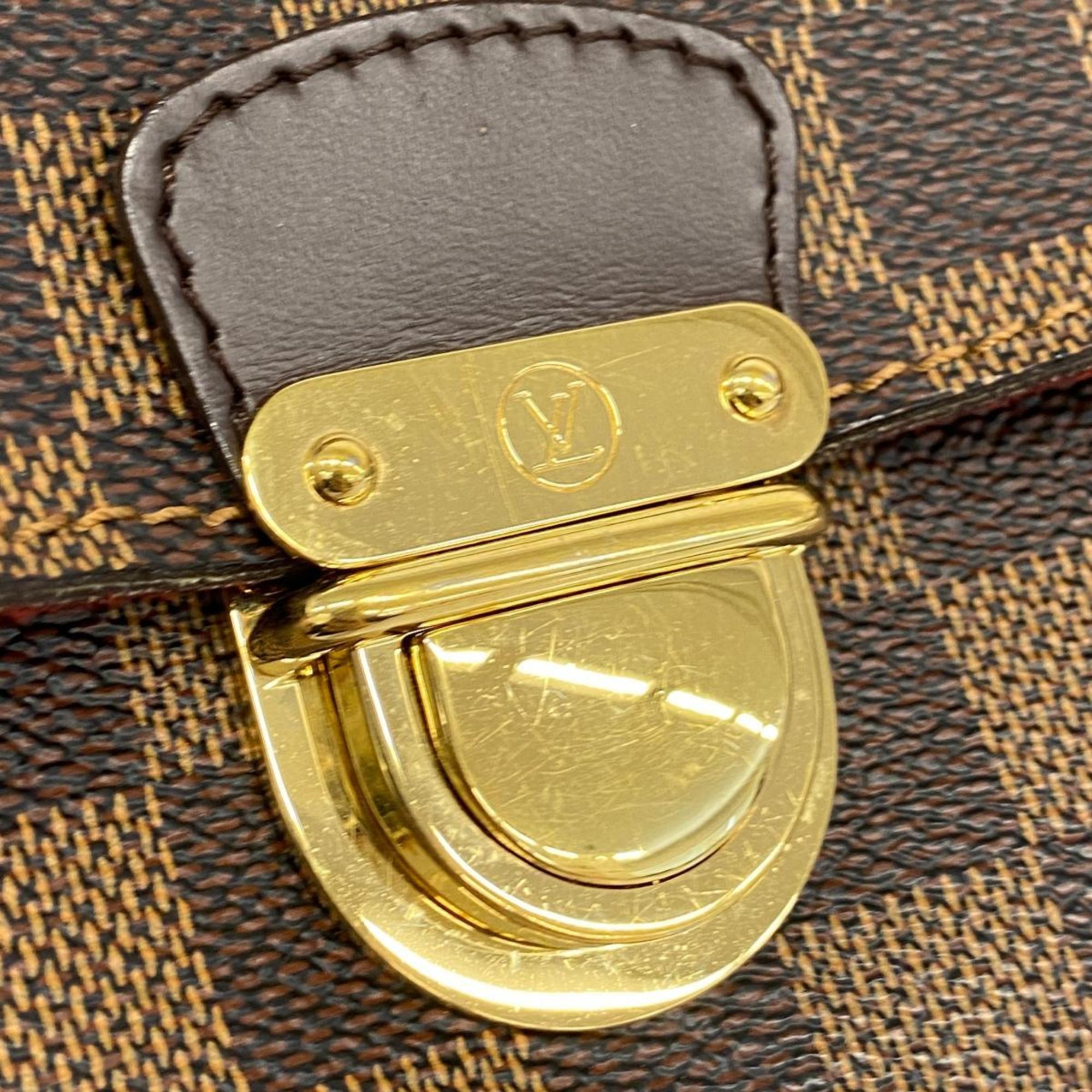 Louis Vuitton Shoulder Bag Damier Ravello GM N60006 Ebene Ladies