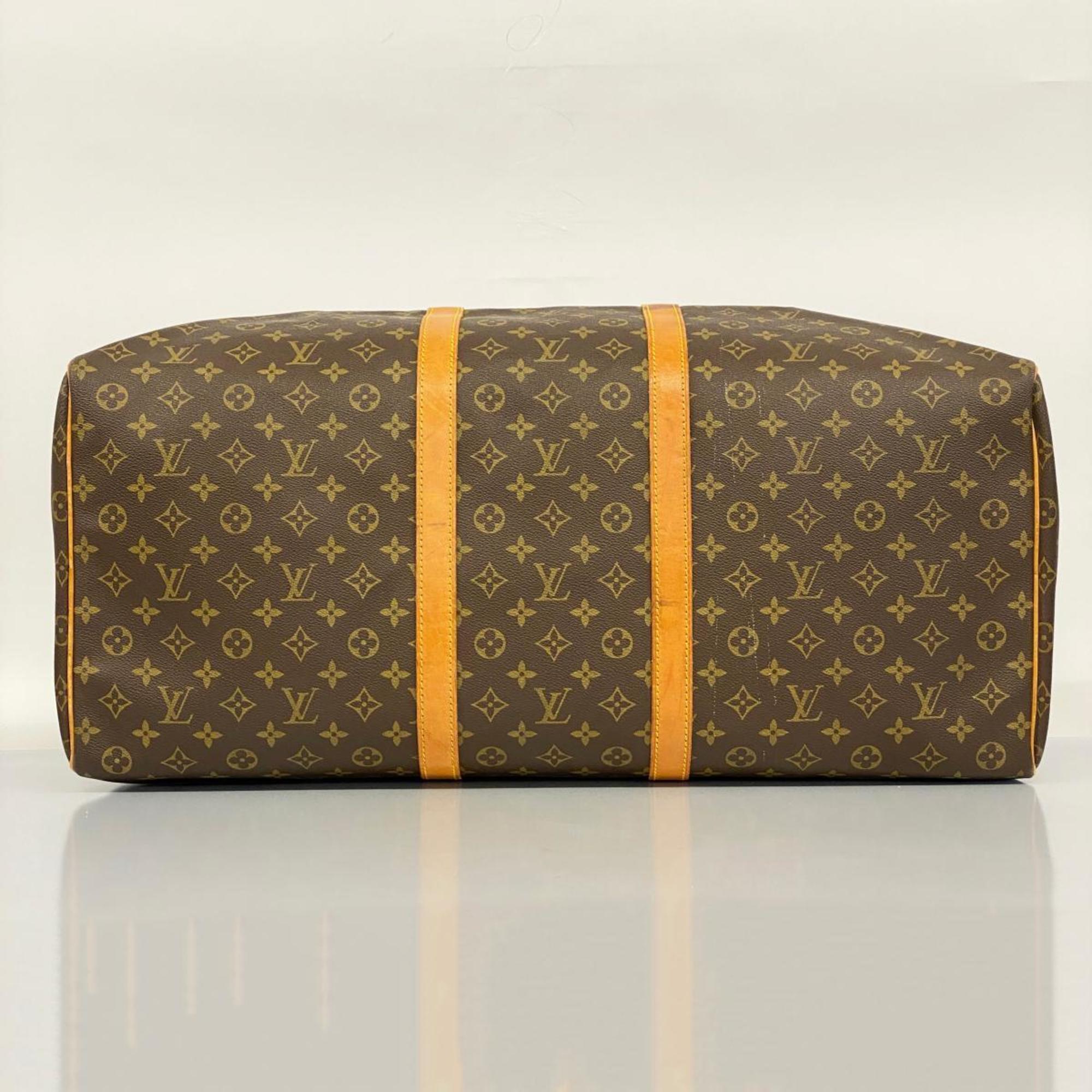 Louis Vuitton Boston Bag Monogram Keepall 60 M41422 Brown Men's Women's