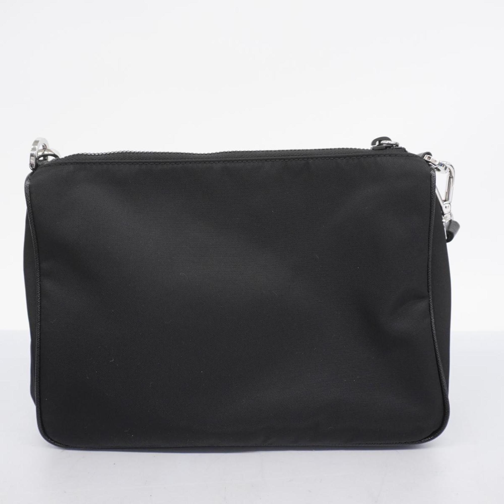 Prada Shoulder Bag Nylon Black Women's