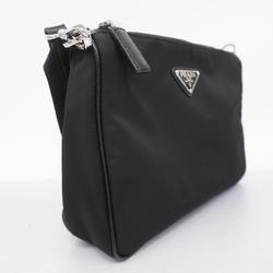 Prada Shoulder Bag Nylon Black Women's