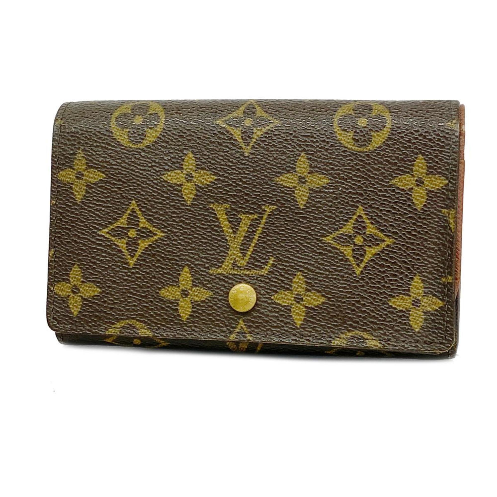 Louis Vuitton Wallet Monogram Porte Monnaie Bietre Sor M61730 Brown Men's Women's