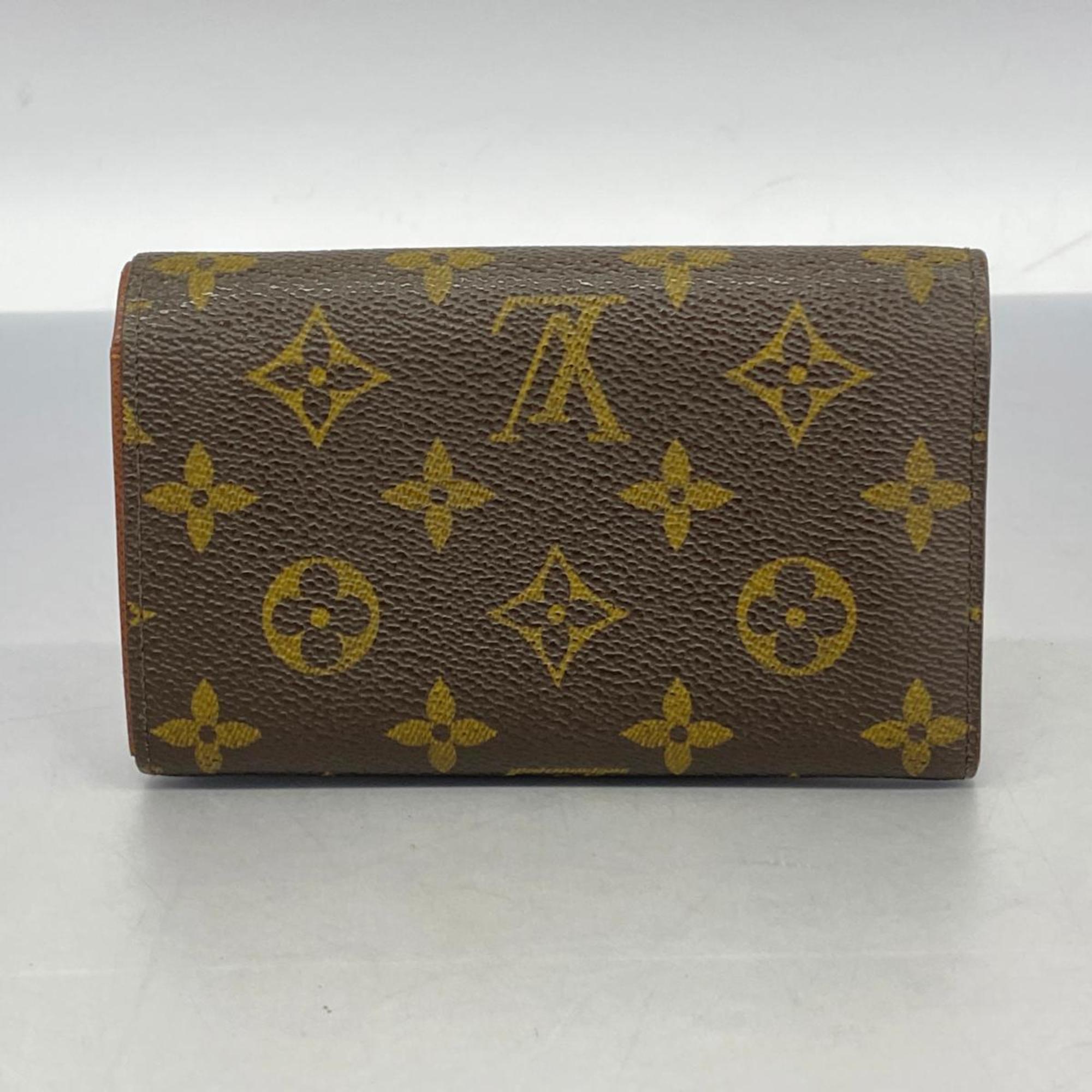 Louis Vuitton Wallet Monogram Porte Monnaie Bietre Sor M61730 Brown Men's Women's