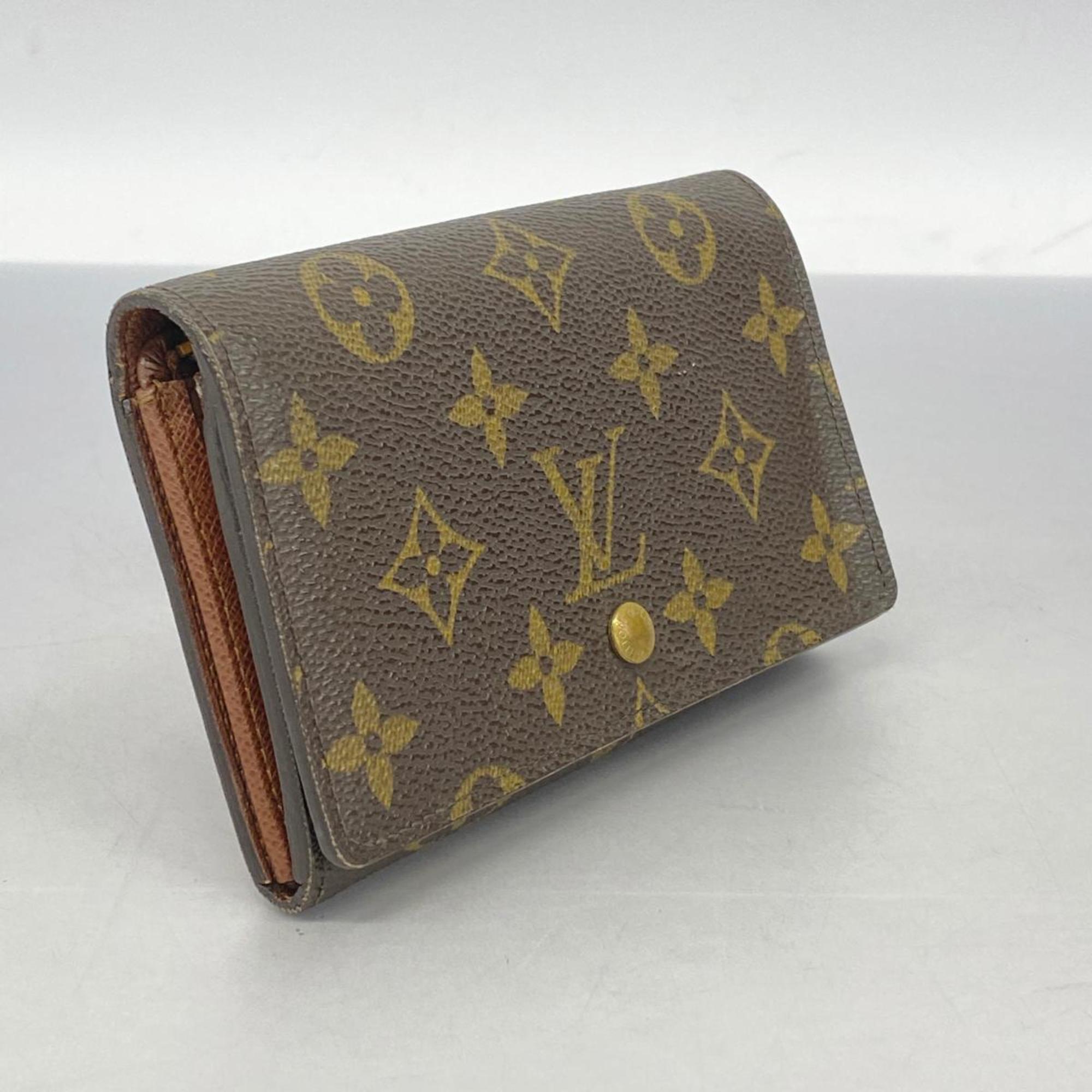 Louis Vuitton Wallet Monogram Porte Monnaie Bietre Sor M61730 Brown Men's Women's