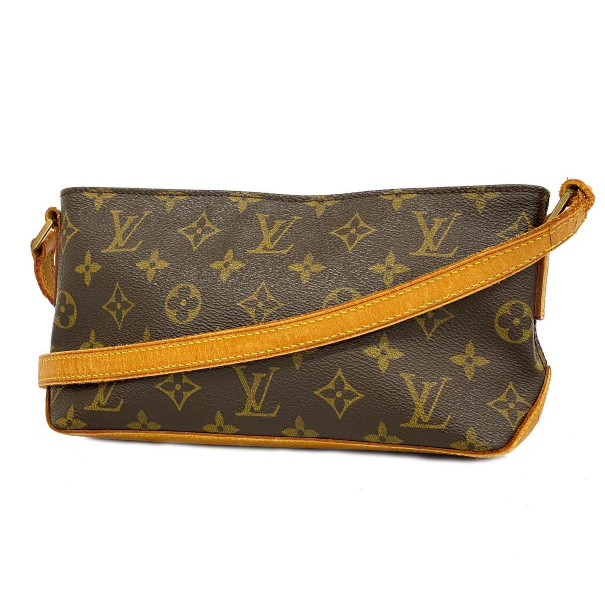 Louis Vuitton Shoulder Bag Monogram Trotter M51240 Brown Ladies