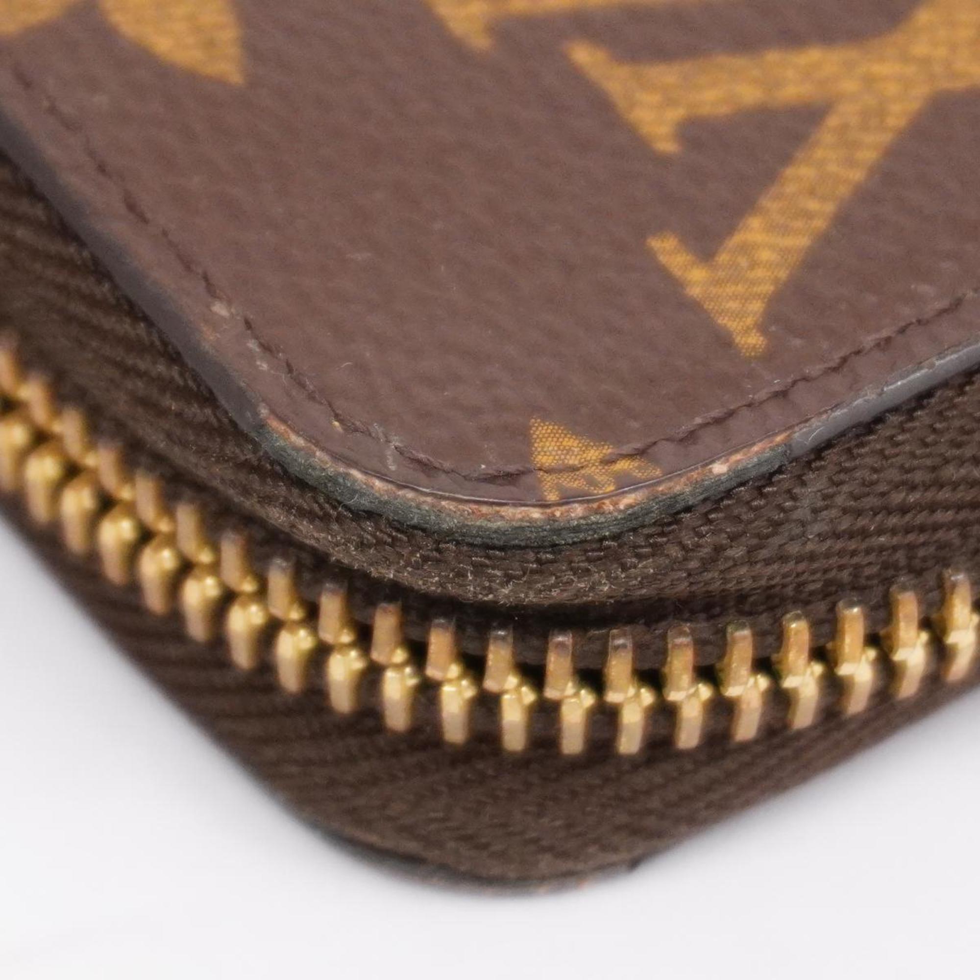 Louis Vuitton Long Wallet Monogram Zippy M42616 Brown Men's Women's