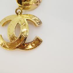 Chanel Earrings Coco Mark Circle GP Plated Gold 94P Women's