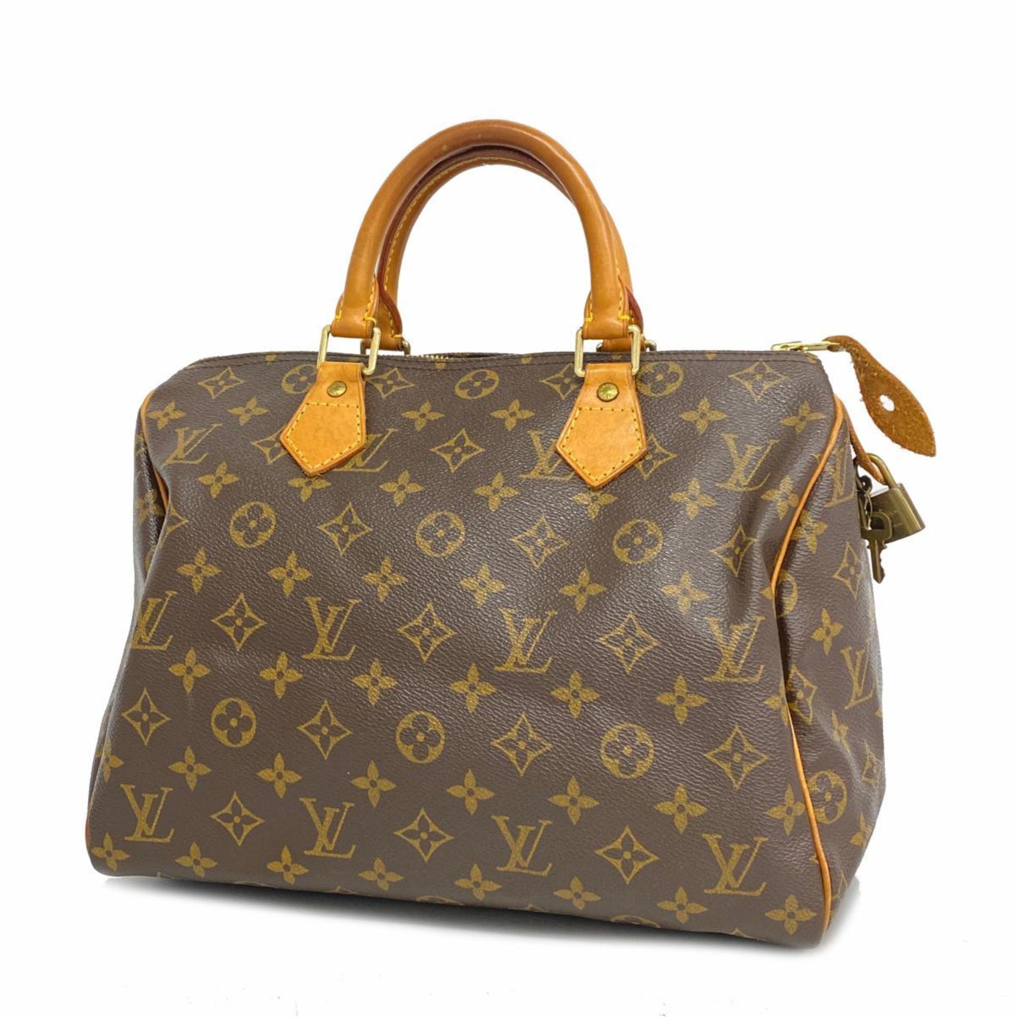 Louis Vuitton Handbag Monogram Speedy 30 M41108 Brown Ladies