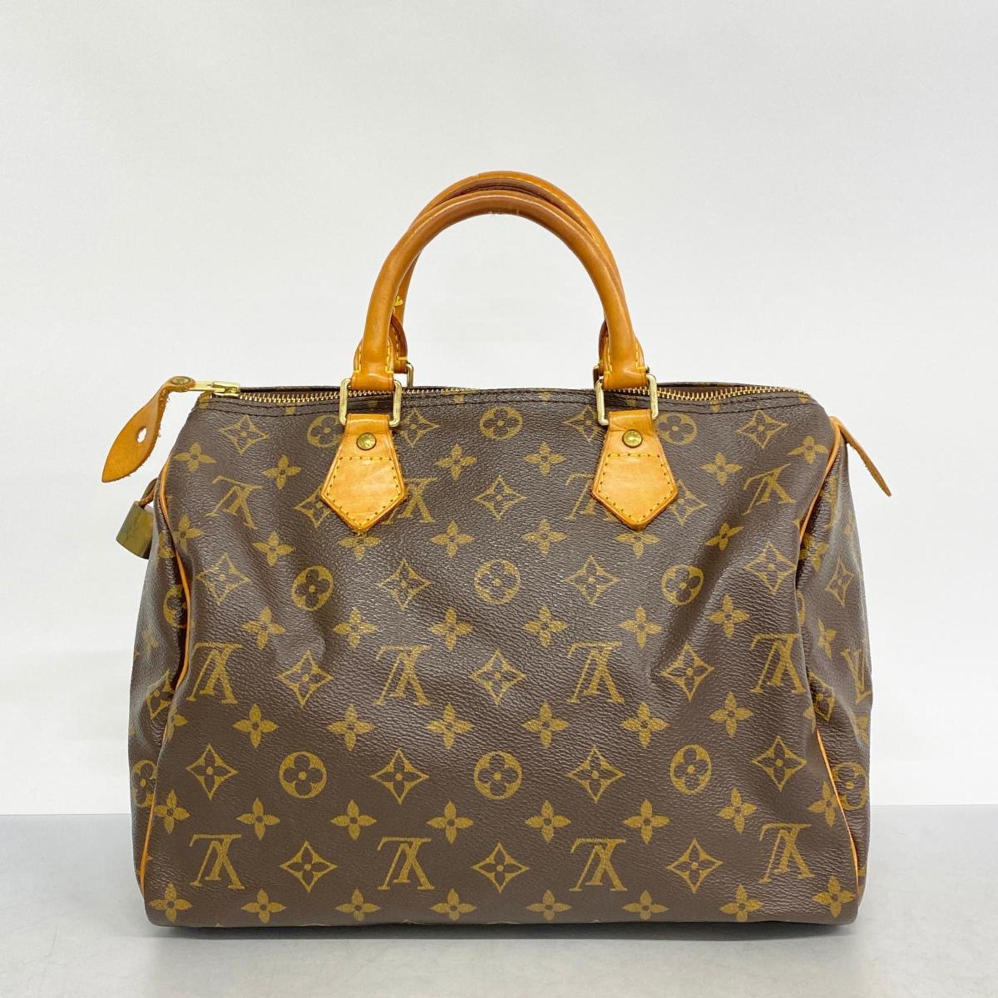 Louis Vuitton Handbag Monogram Speedy 30 M41108 Brown Ladies