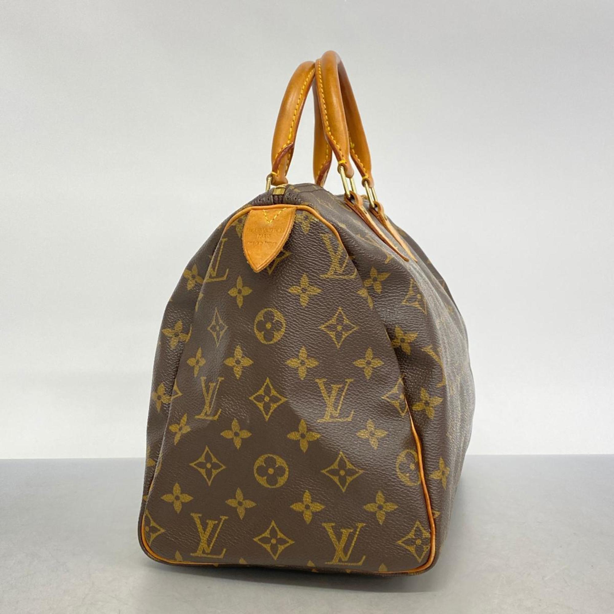 Louis Vuitton Handbag Monogram Speedy 30 M41108 Brown Ladies