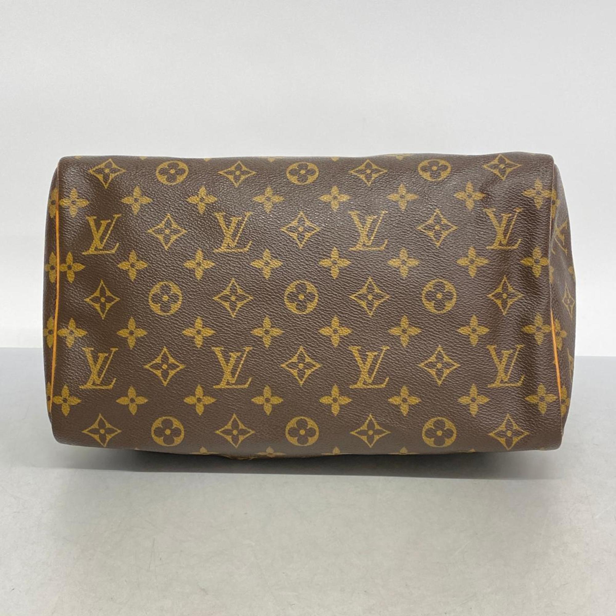 Louis Vuitton Handbag Monogram Speedy 30 M41108 Brown Ladies