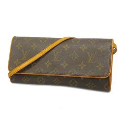 Louis Vuitton Shoulder Bag Monogram Pochette Twin GM M51852 Brown Women's