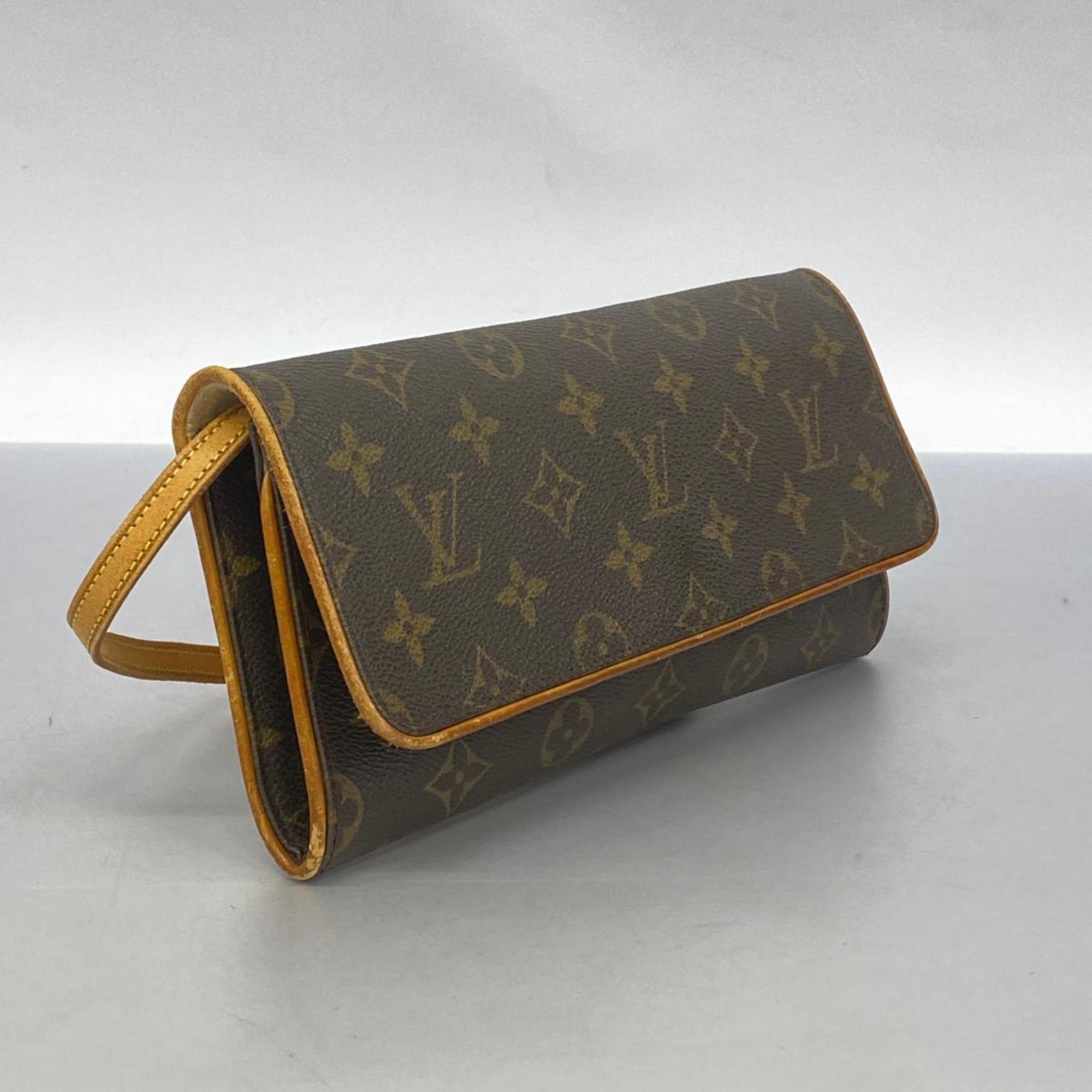 Louis Vuitton Shoulder Bag Monogram Pochette Twin GM M51852 Brown Women's