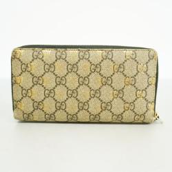 Gucci Long Wallet GG Supreme 410102 Brown Men's Women's