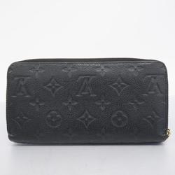 Louis Vuitton Long Wallet Monogram Empreinte Zippy M60571 Noir Ladies