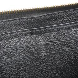 Louis Vuitton Long Wallet Monogram Empreinte Zippy M60571 Noir Ladies