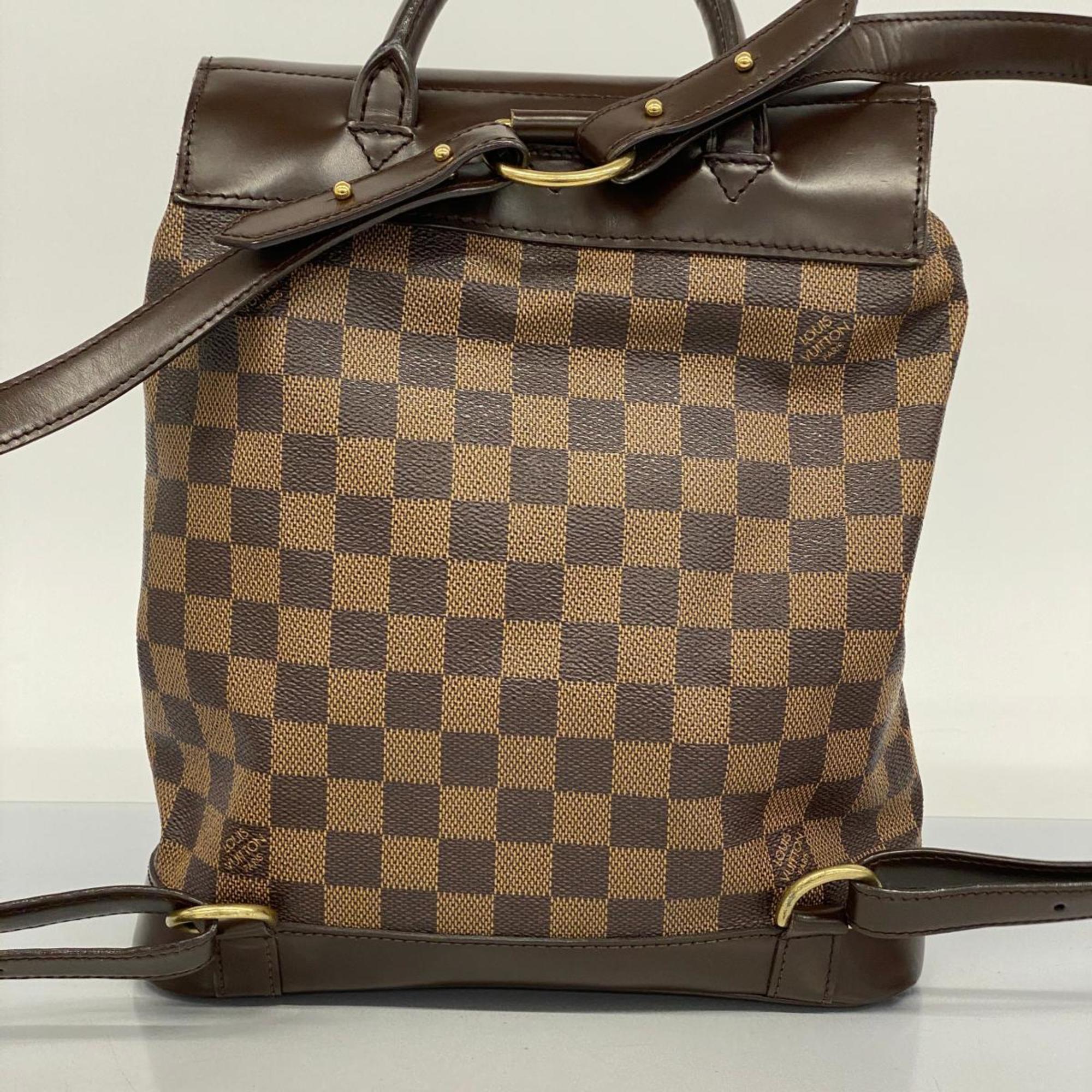 Louis Vuitton Backpack Damier Soho N51132 Ebene Women's