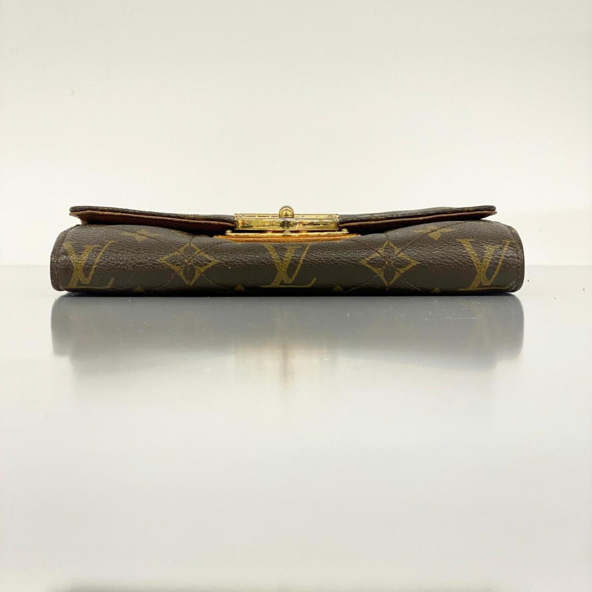 Louis Vuitton Long Wallet Monogram Etoile Portefeuille Sarah M66556 Brown Ladies