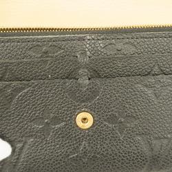 Louis Vuitton Long Wallet Monogram Empreinte Portefeuille Emilie M62369 Noir Ladies