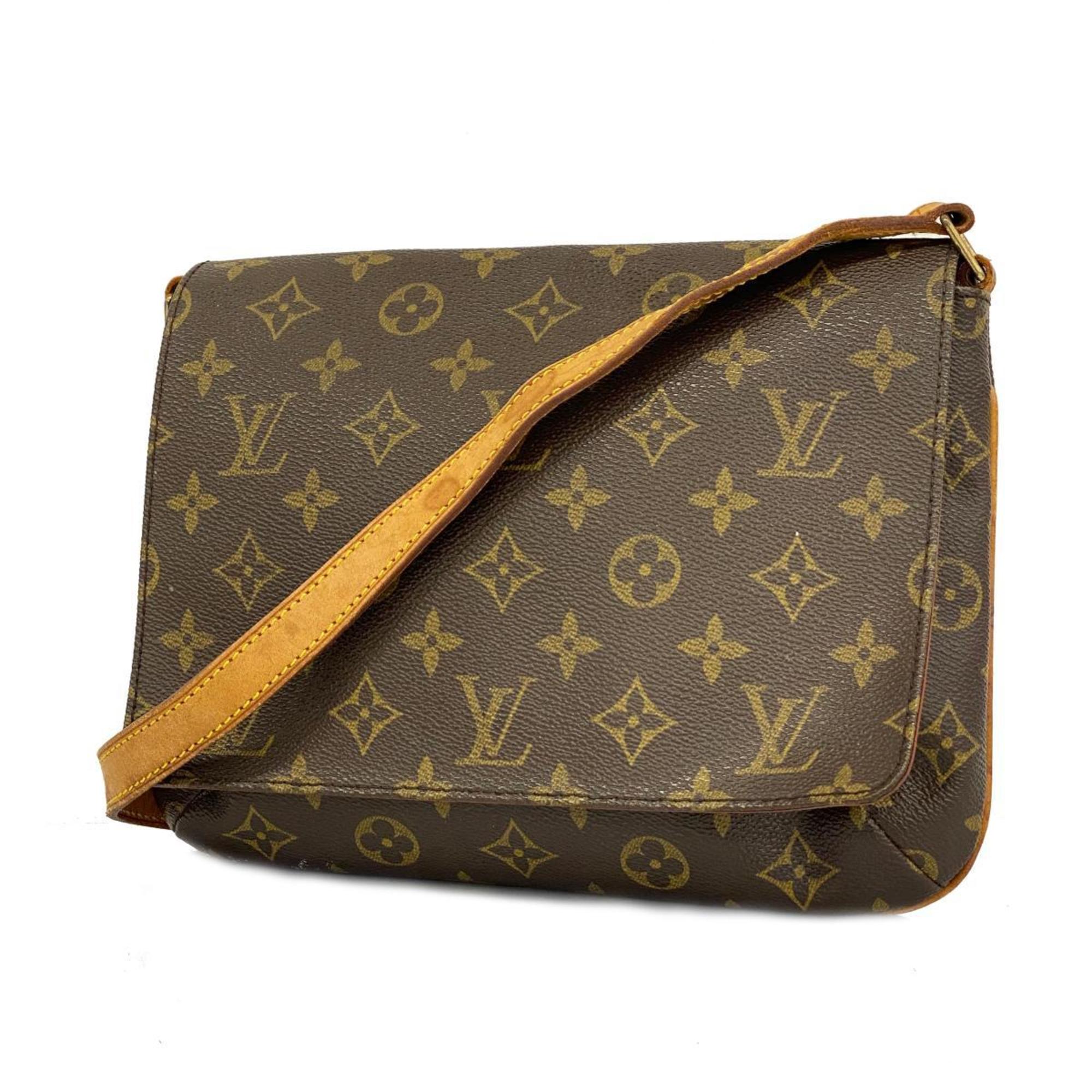 Louis Vuitton Shoulder Bag Monogram Musette Tango Short Strap M51257 Brown Women's