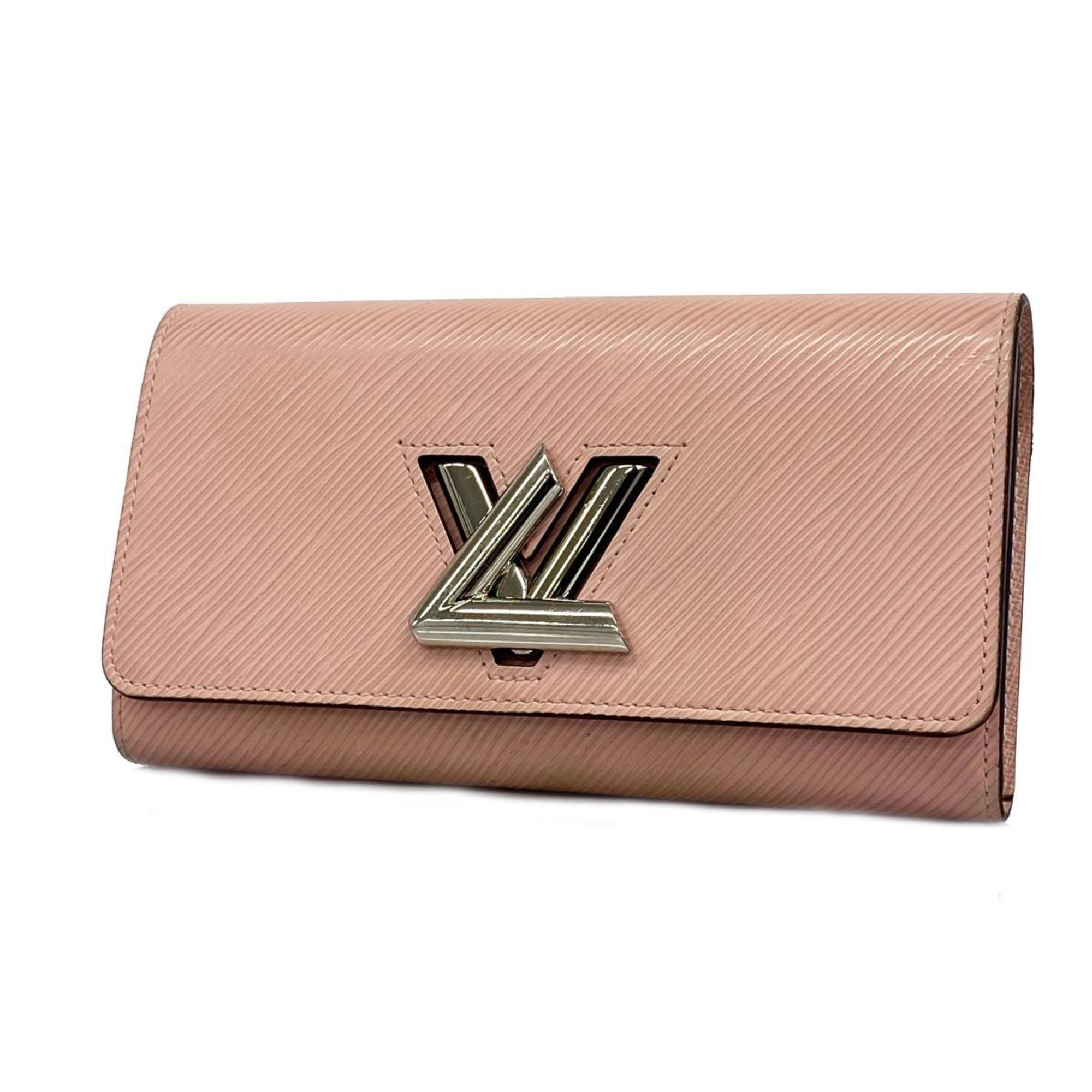 Louis Vuitton Long Wallet Epi Portefeuille Twist M61178 Rose Ballerine Ladies