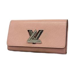 Louis Vuitton Long Wallet Epi Portefeuille Twist M61178 Rose Ballerine Ladies