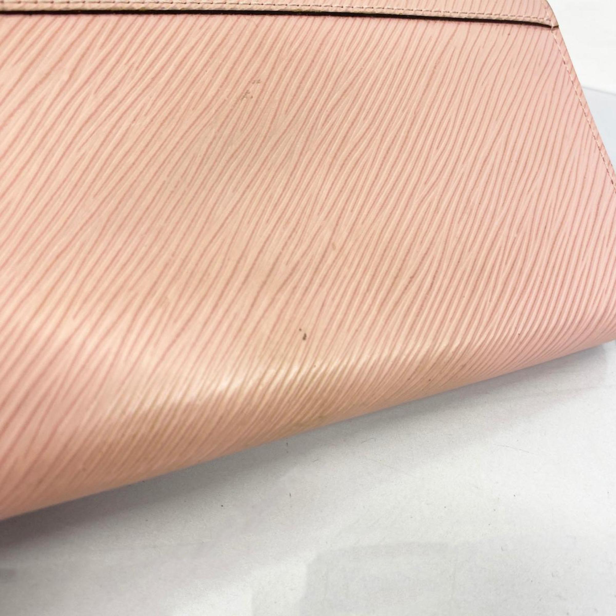 Louis Vuitton Long Wallet Epi Portefeuille Twist M61178 Rose Ballerine Ladies