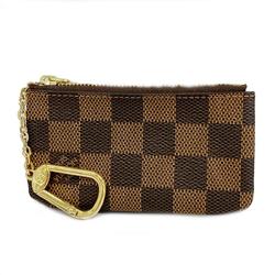 Louis Vuitton Wallet/Coin Case Damier Pochette Cle N62658 Ebene Men's/Women's