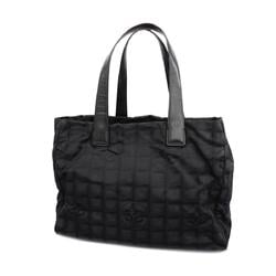 Chanel Tote Bag New Travel Nylon Black Champagne Women's