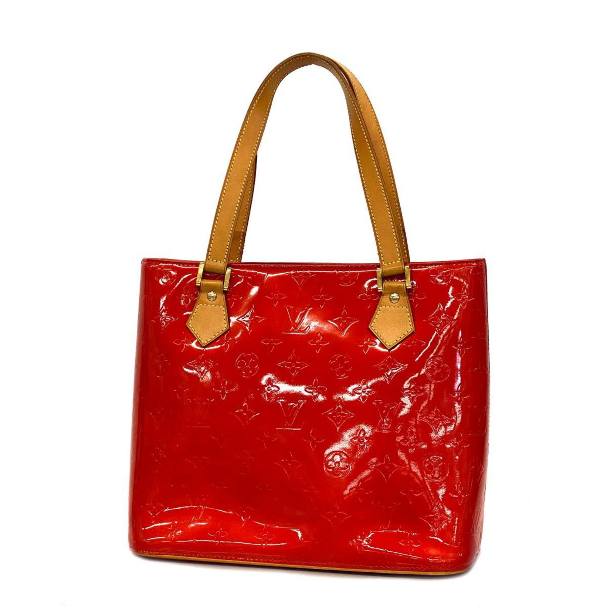 Louis Vuitton Tote Bag Vernis Houston M91092 Rouge Ladies