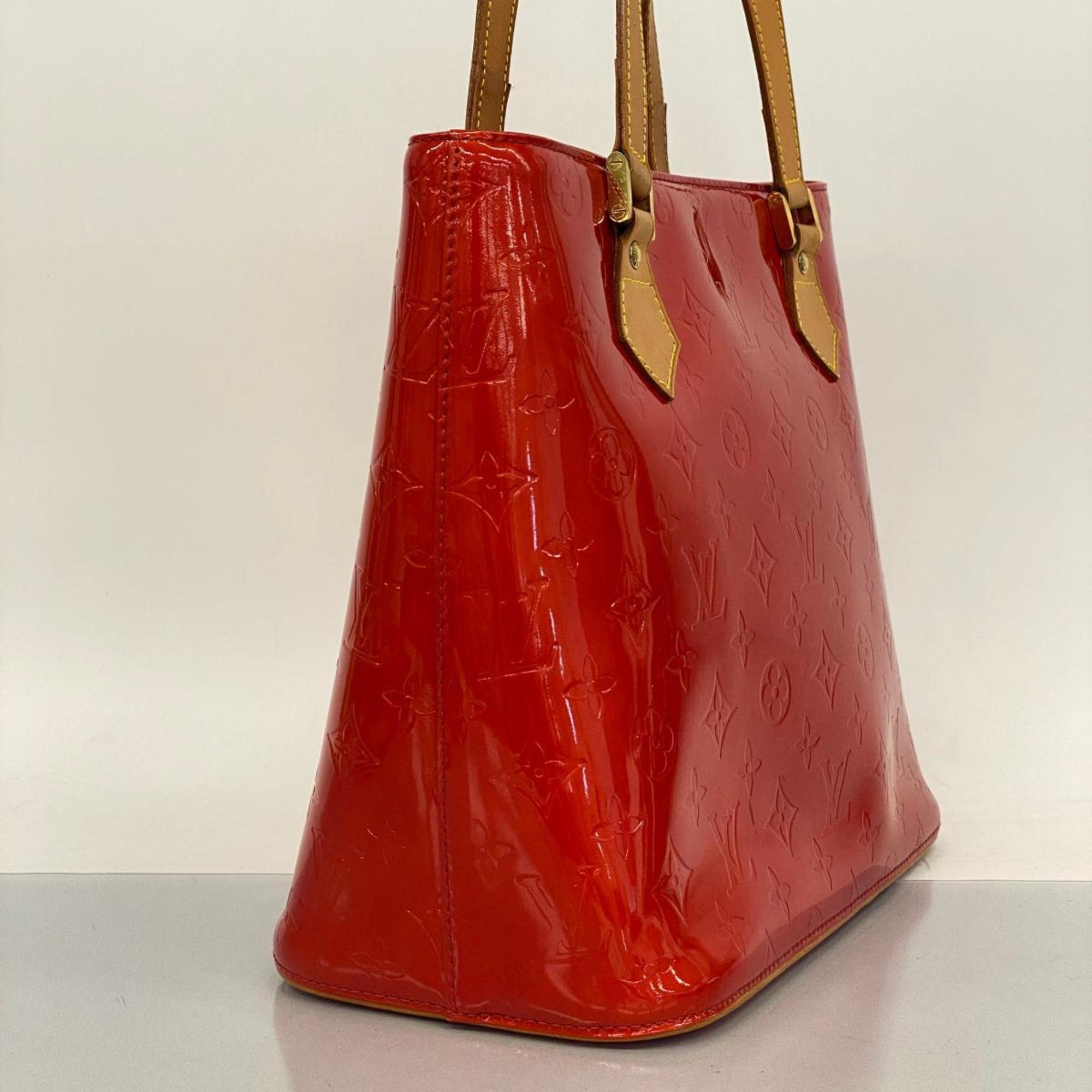 Louis Vuitton Tote Bag Vernis Houston M91092 Rouge Ladies