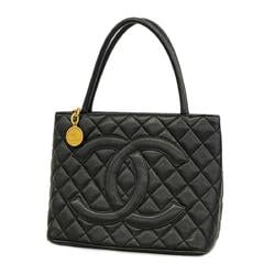 Chanel Tote Bag Reproduction Caviar Skin Black Women's