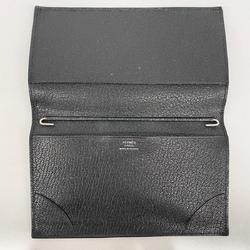 Hermes Diary Cover Agenda C Stamp Chevre Mysore Black Men's Women's