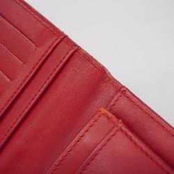 Chanel Long Wallet Matelasse Patent Leather Red Women's