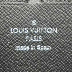 Louis Vuitton Long Wallet Monogram Macassar Zippy Dragonne M69407 Brown Black Men's