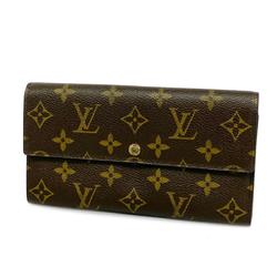 Louis Vuitton Long Wallet Monogram Porto Monnaie Credit M61725 Brown Ladies