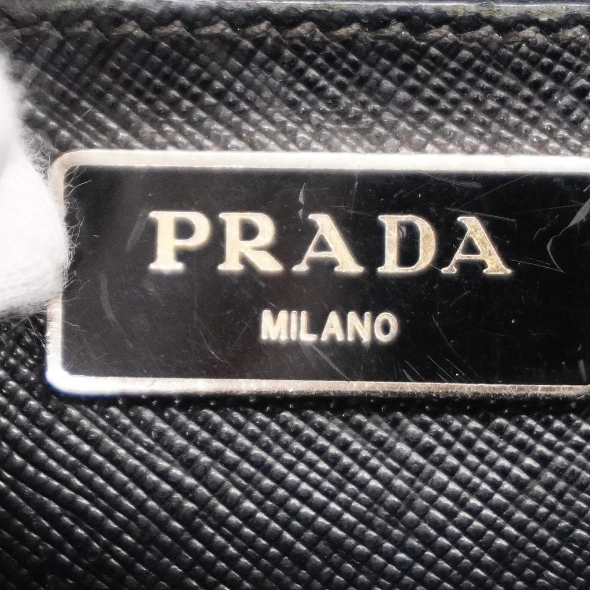 Prada handbag saffiano leather black ladies