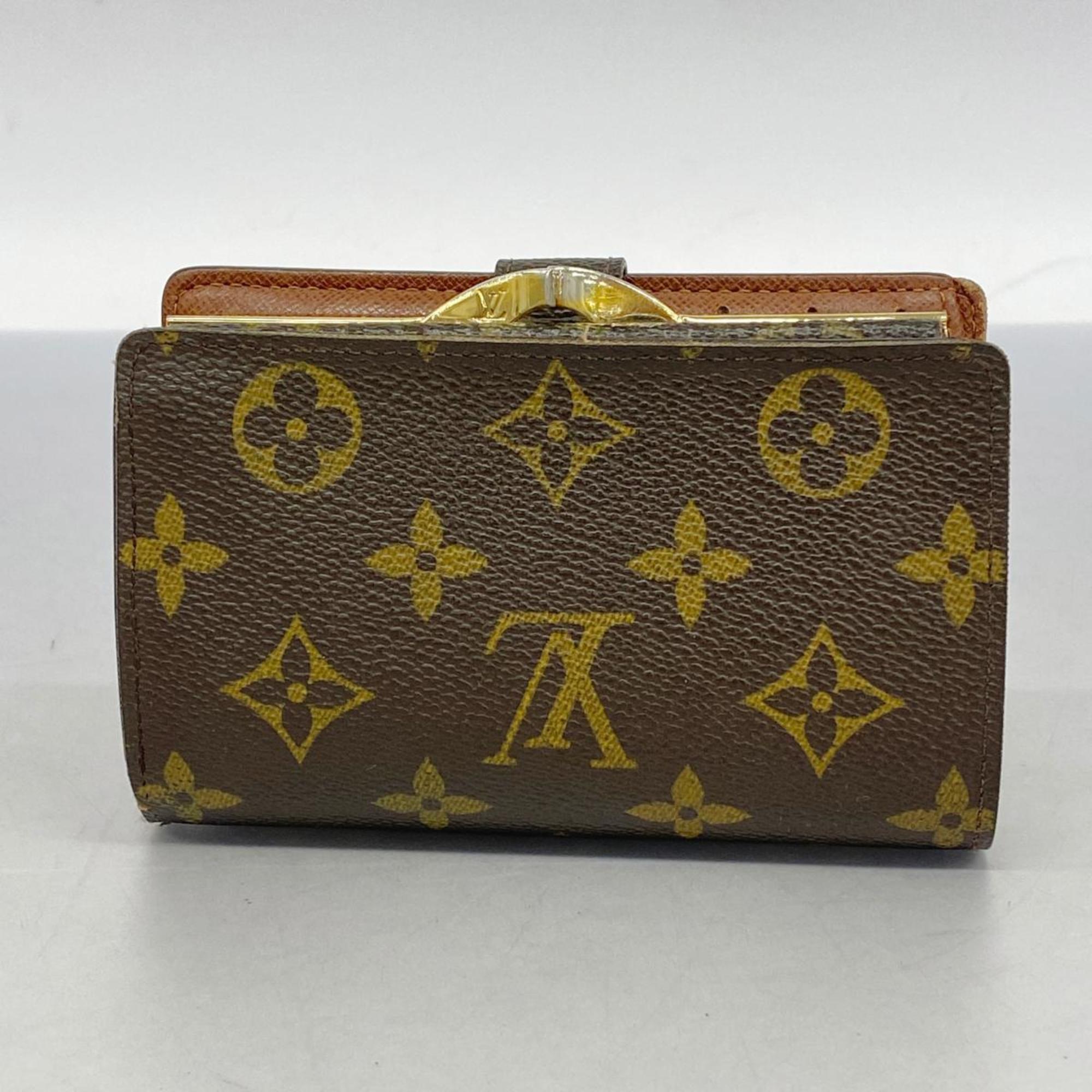 Louis Vuitton Wallet Monogram Porte Monnaie Biennois M61663 Brown Ladies