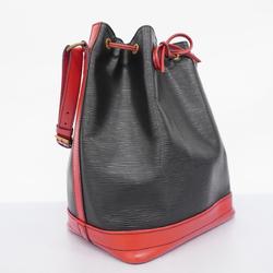 Louis Vuitton Shoulder Bag Epi Bicolor Noe M44017 Noir Castilian Red Ladies