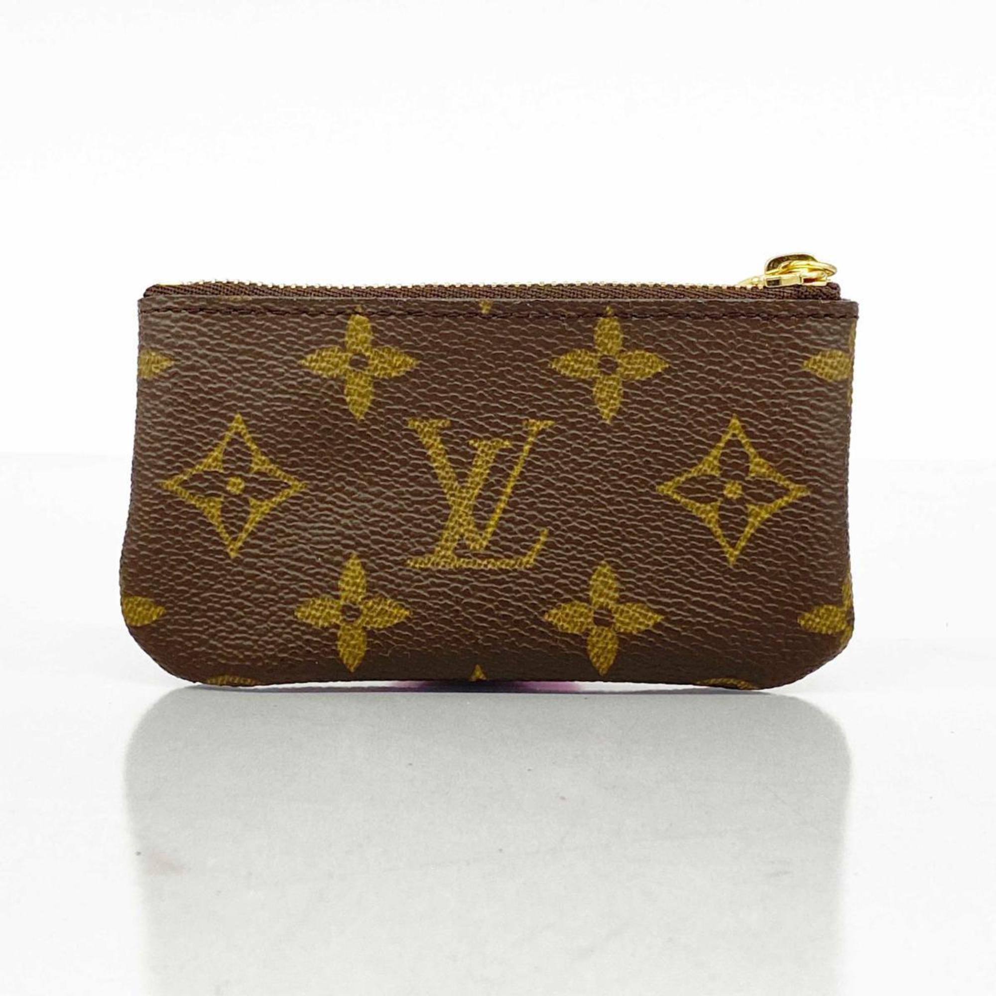 Louis Vuitton Wallet/Coin Case Monogram Pochette Cle M62650 Brown Men's Women's